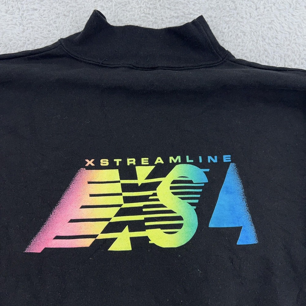 Vintage‎ XStreamline XSL Wind Surfing Mock Neck Sweatshirt XS Rainbow 80s
